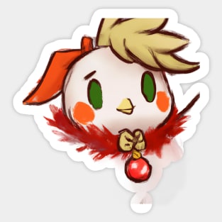 Cute Perch Drawing Sticker